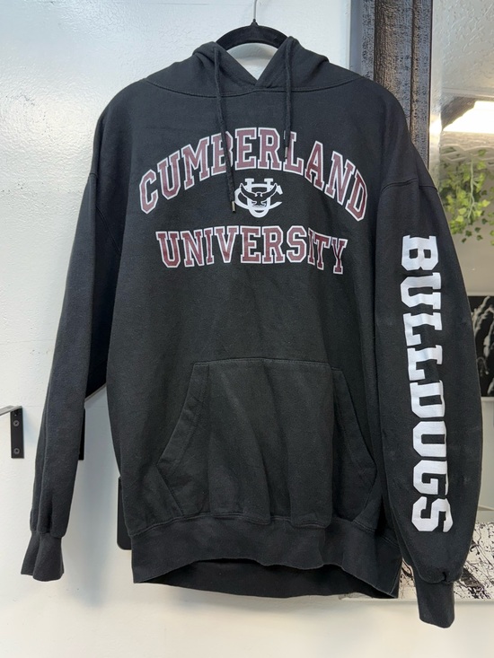 Vintage Other - Cumberland Bulldogs black collegiate College university Hooded Sweatshirt